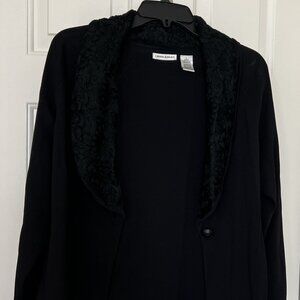 Laura Ashley black sweater size Large